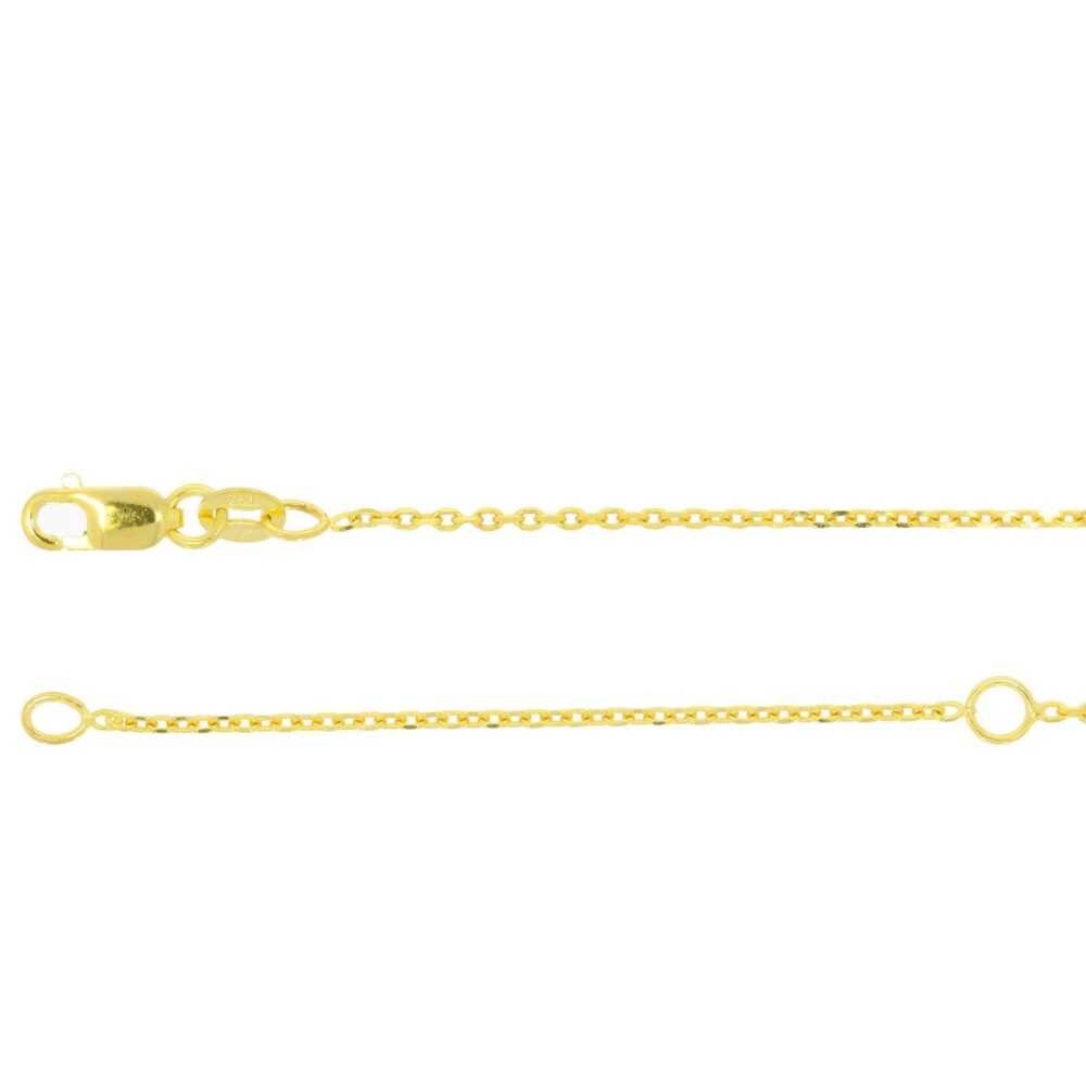 9ct Yellow Gold 16 18′ Fine Rolo Chain – Gibneys Jewellers St Helens